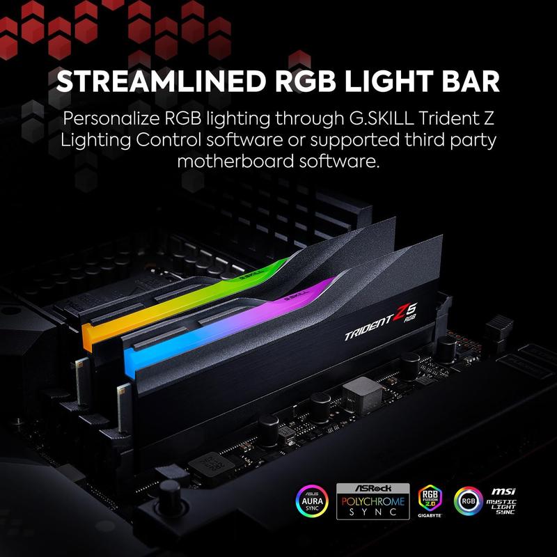 G.SKILL TRIDENT Z5 RGB DDR5 32GB メモリ 32GB G.Skill DDR5 Trident Z5 RGB 8000MHz CL38 1.45V Dual Channel
